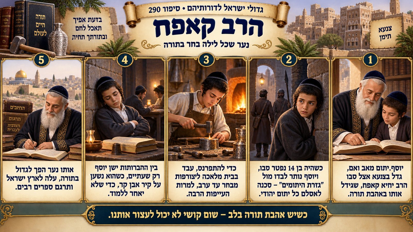 תמונת סיכום — גדולי דורנו: הרב קאפח